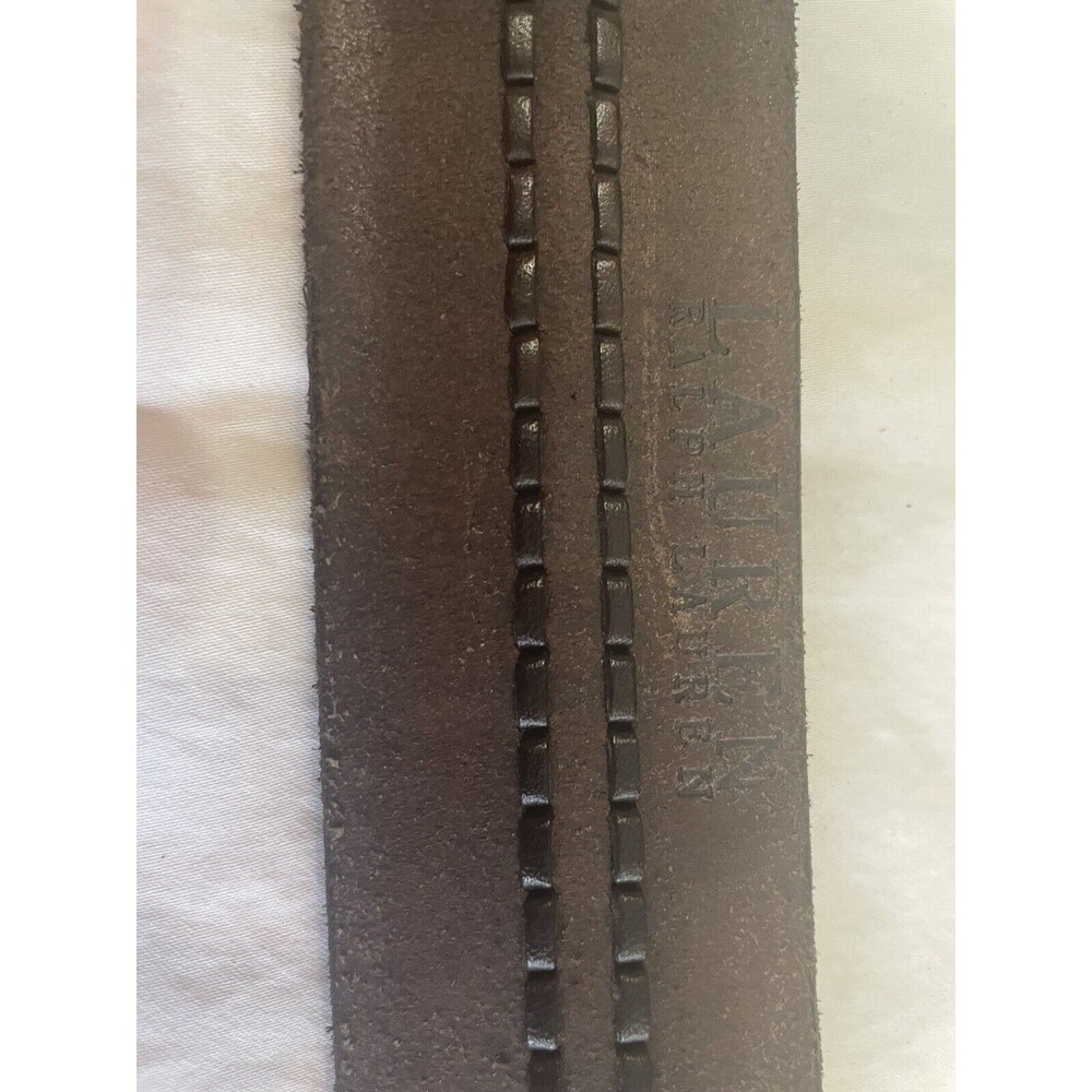 Lauren Ralph Lauren Brown Leather Belt Size M - Picture 8 of 11